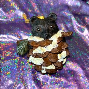 Black Bear Pinecone Ornament